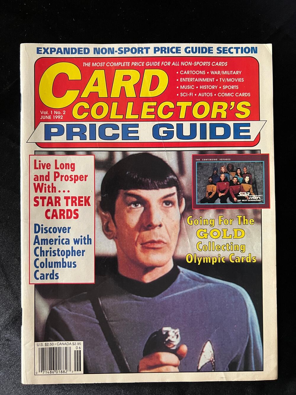 VINTAGE 1992 "CARD COLLECTOR'S PRICE GUIDE" - Vol 1. No. 2 - M - RARE Magazine